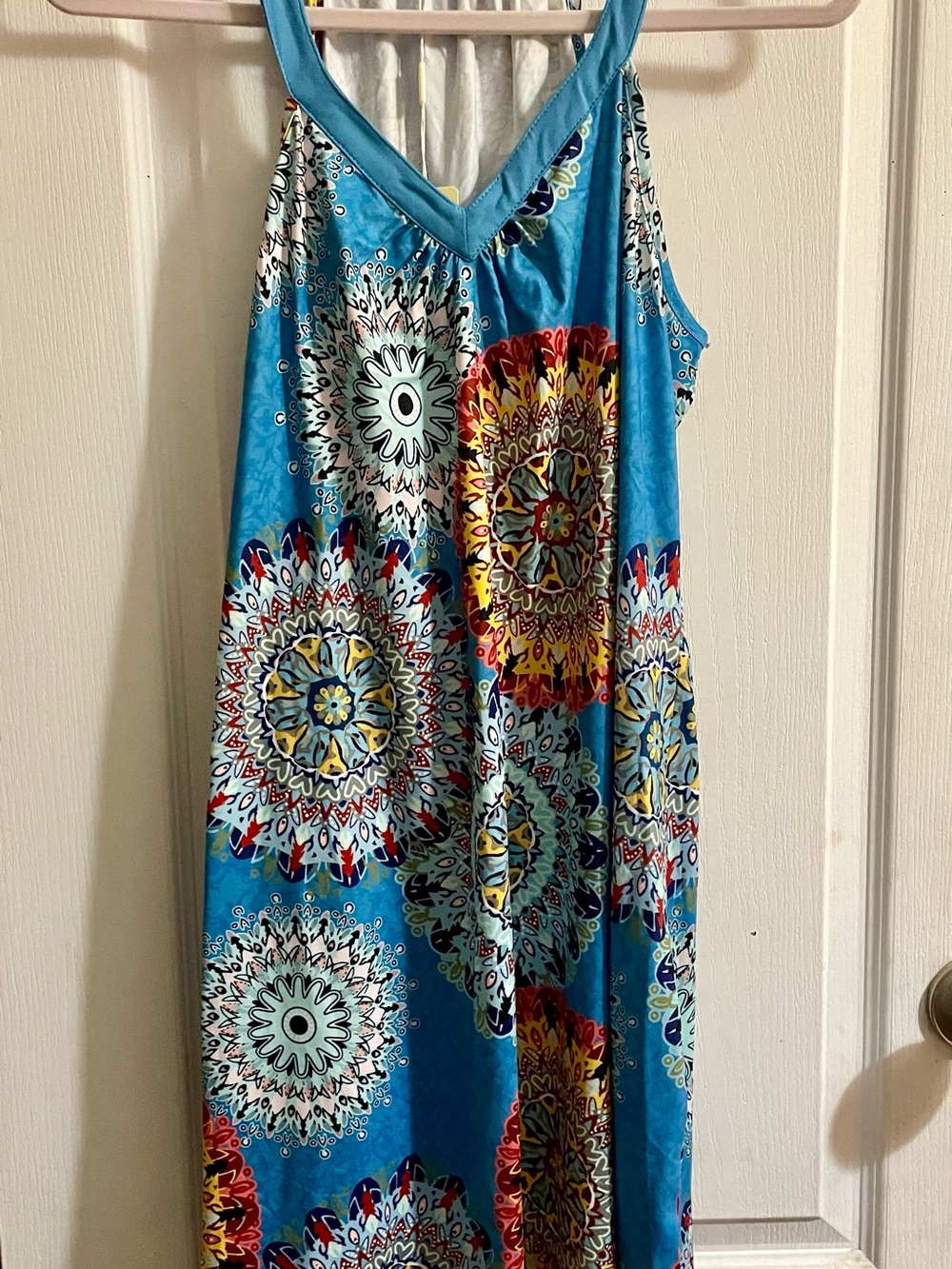 2/$10 or 3/$12, Blue Printed Maxi Dress - Unbranded